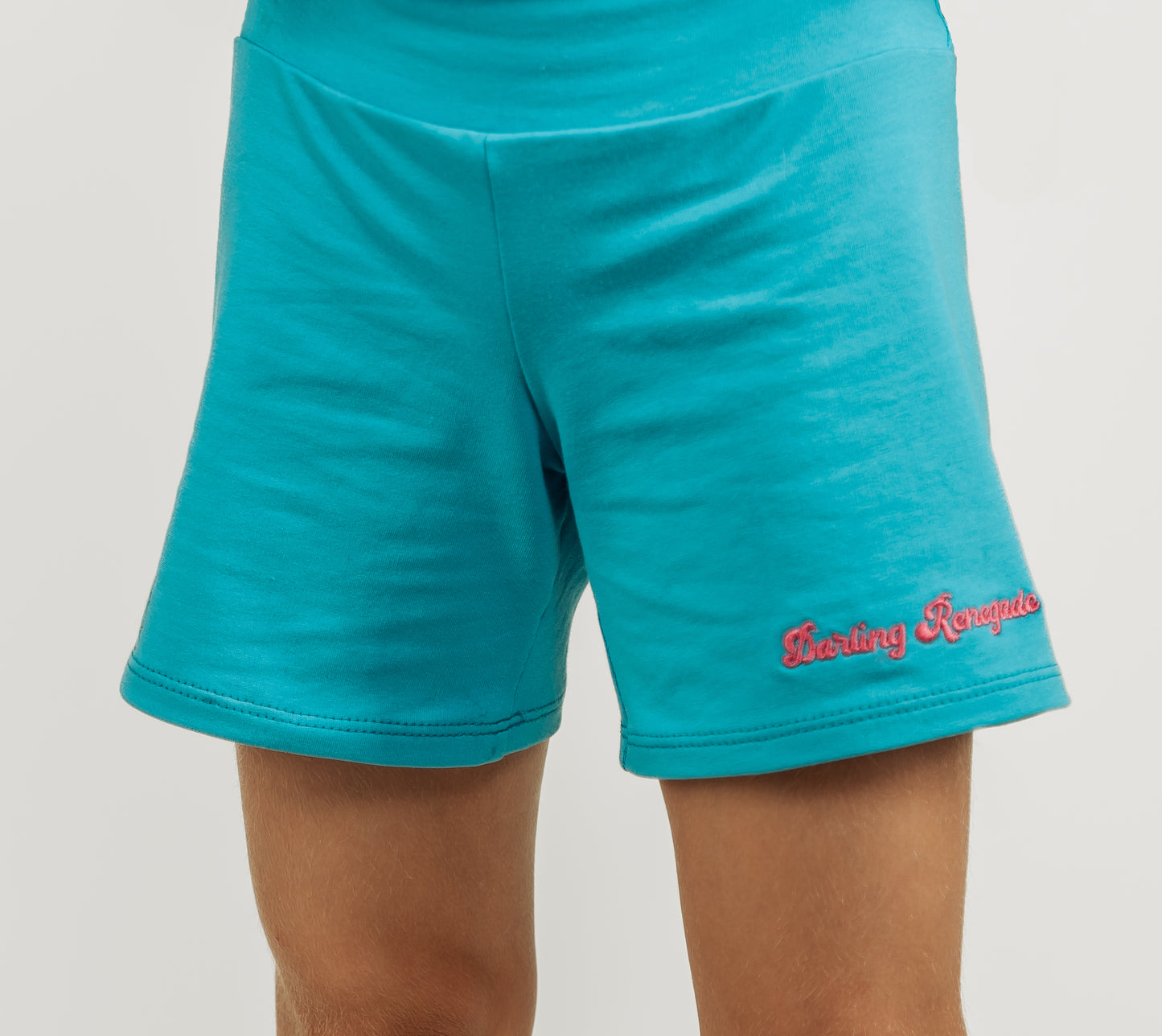 Signature French Terry Short in Blue/Pink