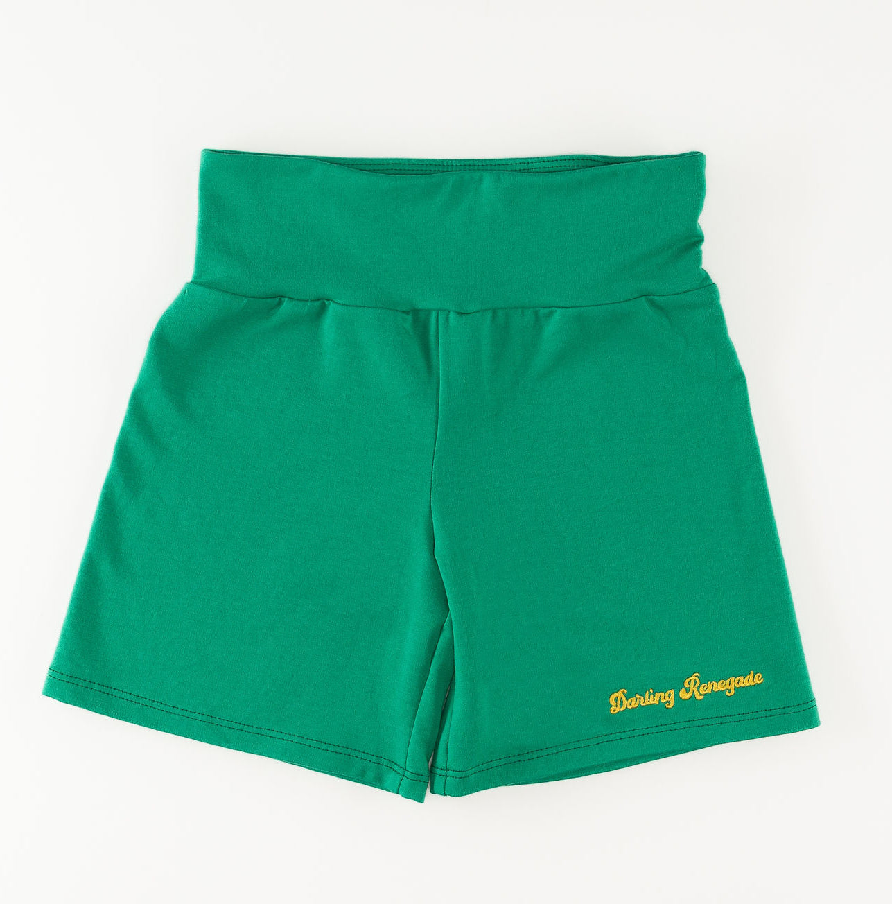 Signature French Terry Short in Green/Yellow